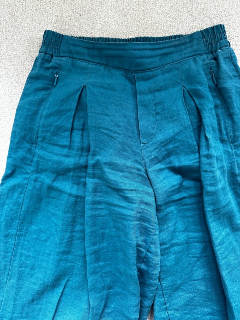 Athleta Linen Wide-Leg Crop Pants - Picture 5 of 8
